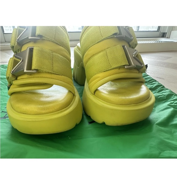 AUTH BOTTEGA VENETA Flash Sandals Kiwi SZ 36 - Picture 8 of 8